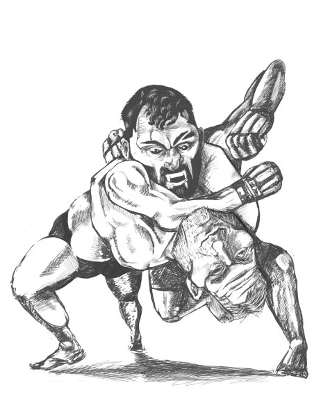 Шарж боец ММА
