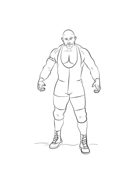 Раскраска борцы