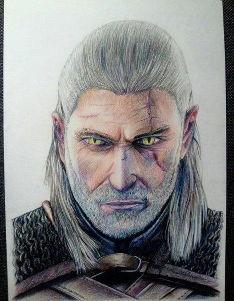 Геральт из Ривии арт портрет