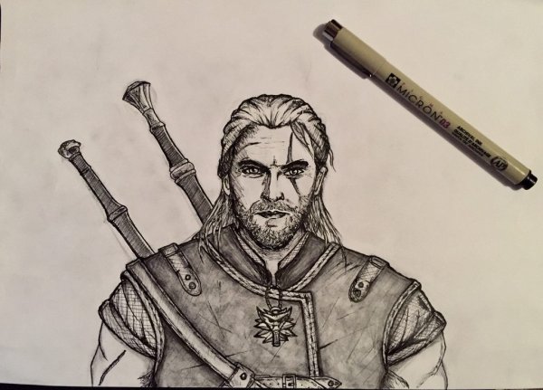 Скетч Ведьмак Геральт