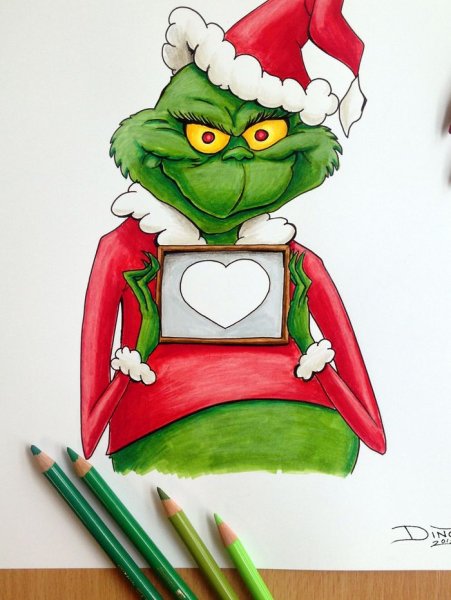 Гринч рисунок