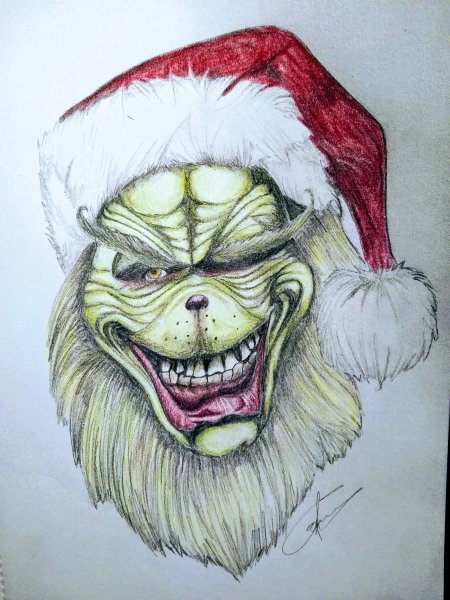 Гринч карандашом