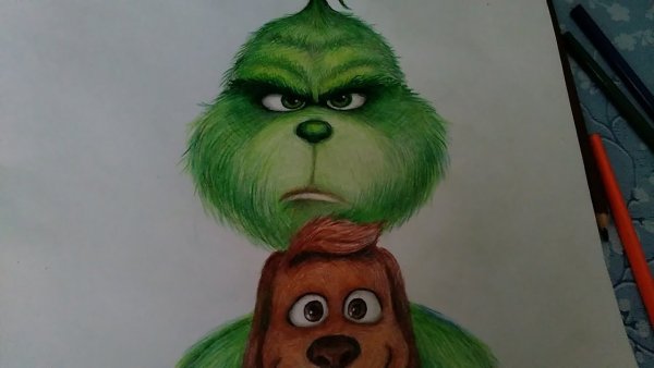 Гринч для срисовки