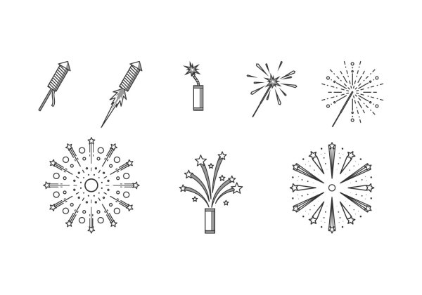 Фейерверк карандашом