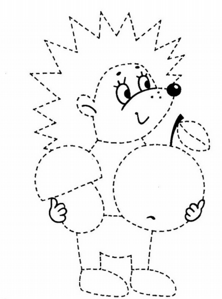 Обведи по точкам для малышей