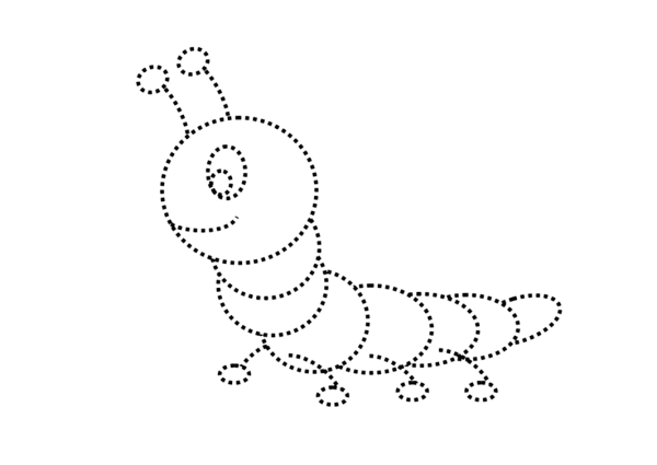 Пунктирное рисование для детей