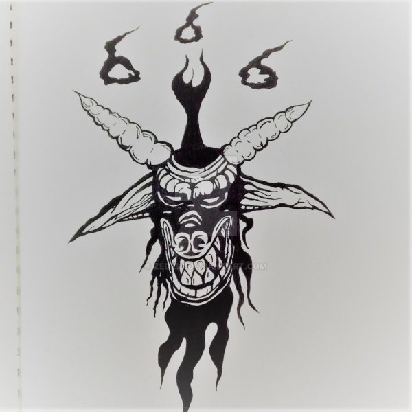 Бафомет тату