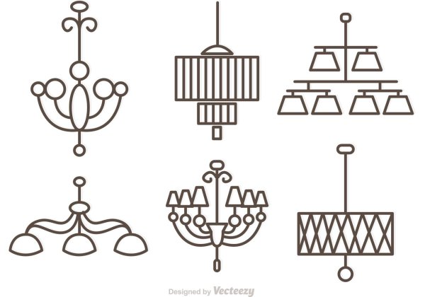 Люстра рисунок