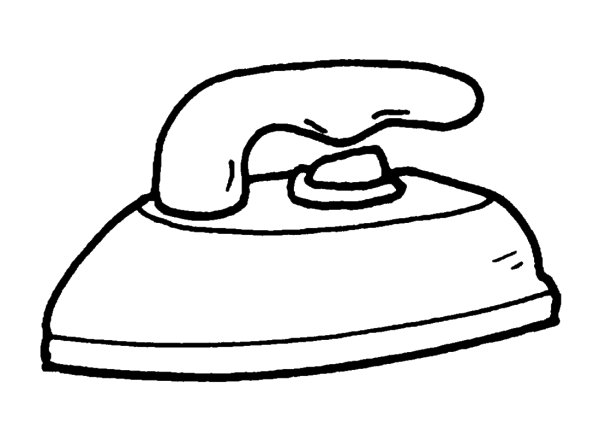 Утюг трафарет