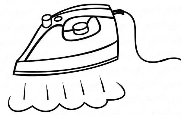 Утюг трафарет