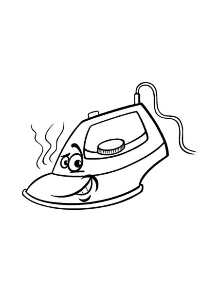 Утюг раскраска