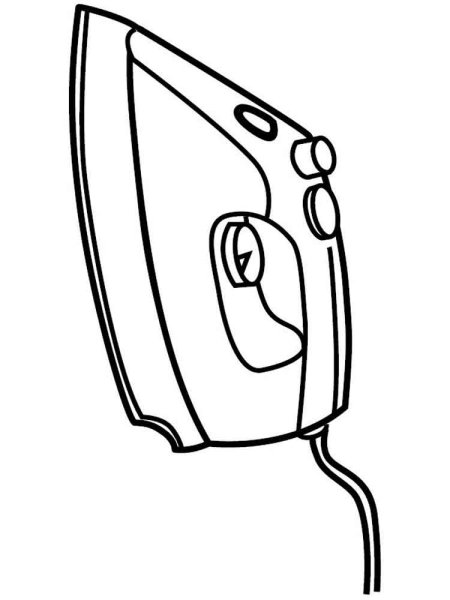 Утюг рисунок для детей карандашом