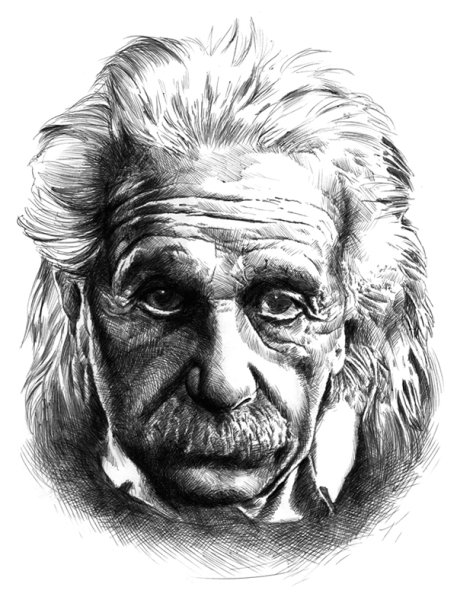 Альберт Эйнштейн мультяшный