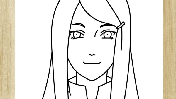 Кушина Узумаки срисовать