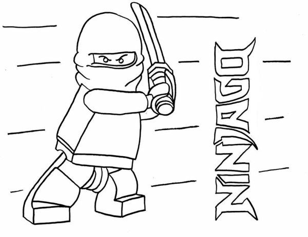 Раскраски ниндзя Ниндзяго лего