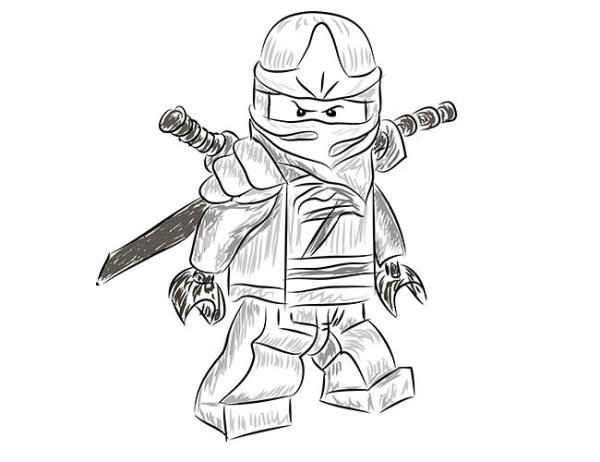 Рисунки для срисовки ниндзя