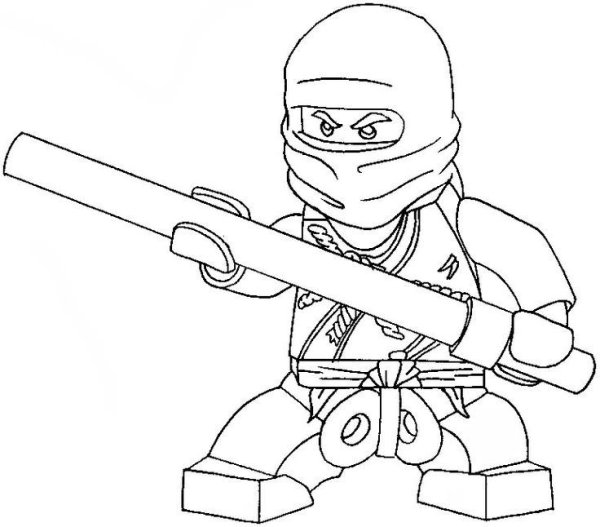 Раскраска Ниндзяго Коул