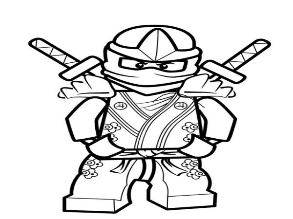 Раскраска Ниндзяго Ллойд без маски