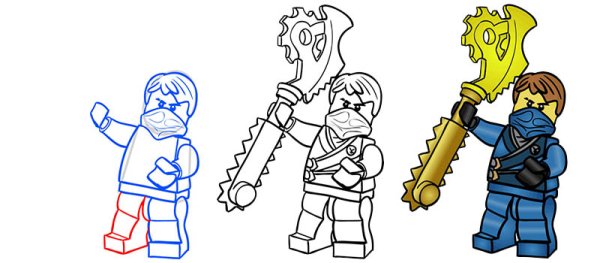 Ниндзяго Джей рисунок