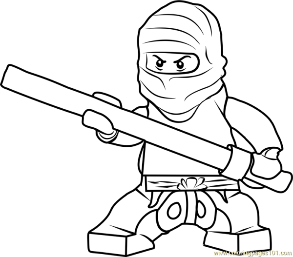 Раскраска Ниндзяго Коул