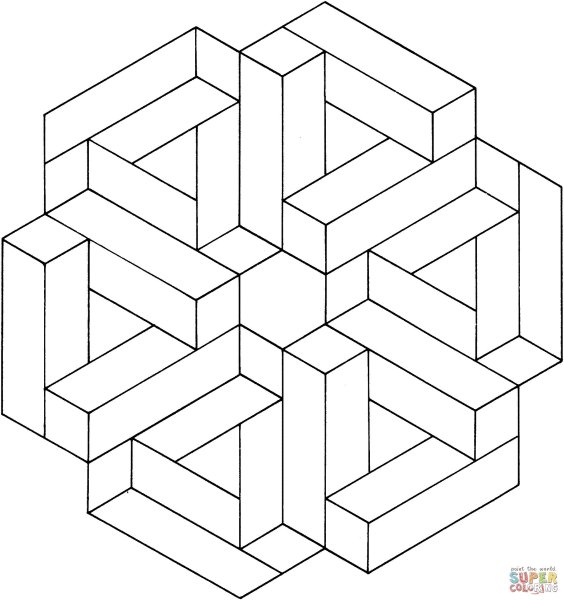 Очень сложные геометрические фигуры