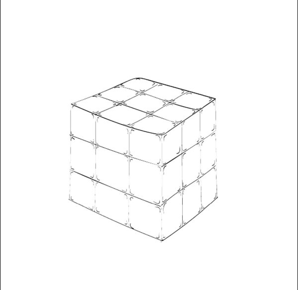 Кубик рубик раскраска