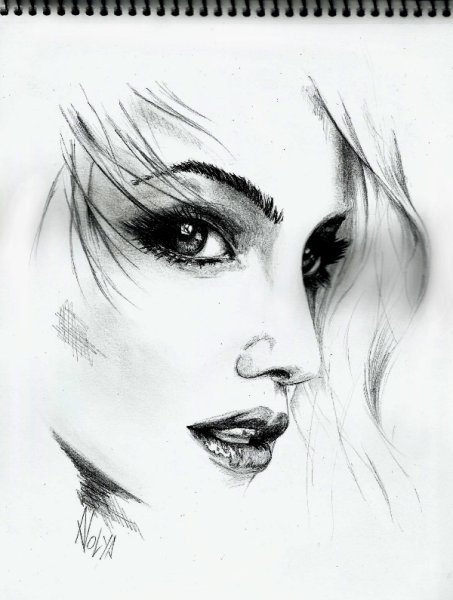 Рисунки грифелем