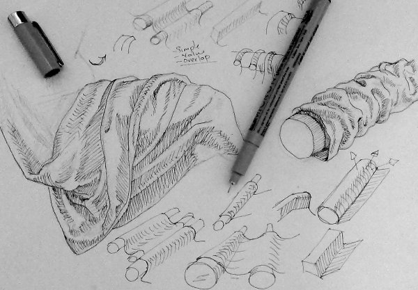 Скетчинг перьевой ручкой