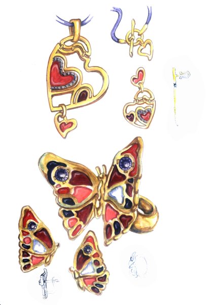 Рисование 5 класс набор ювелирных изделий