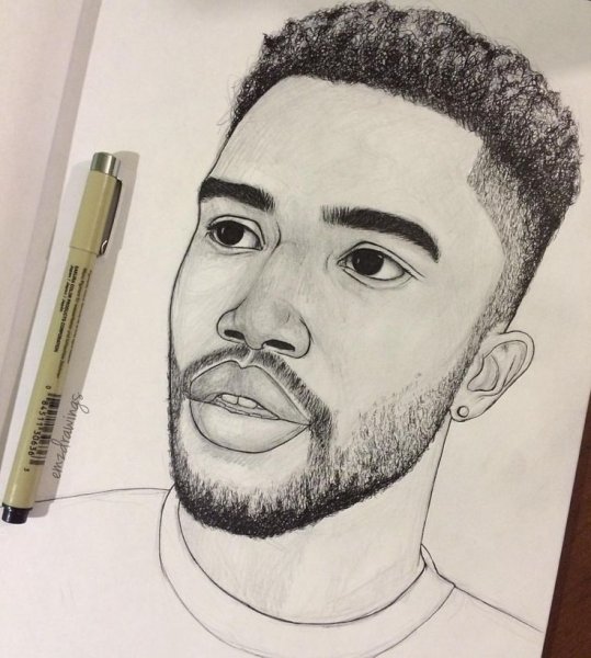 Рисунок шариковой ручкой