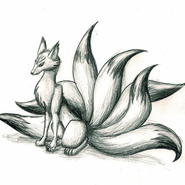 Девятихвостый Лис тату