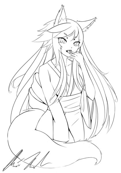 Кицунэ лайн лиса