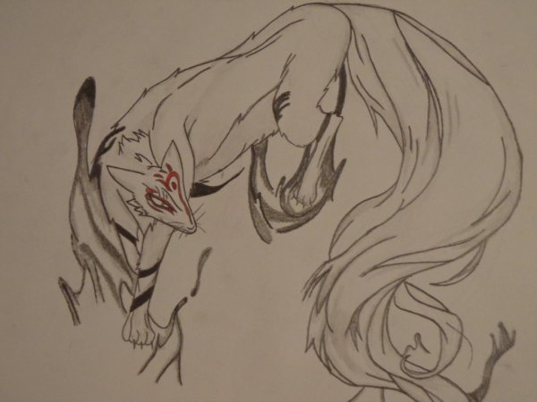 Лёгкие рисунки Кицунэ