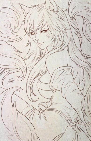 Лига легенд Ари карандашом