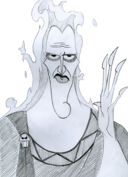 Греческие боги для срисовки аид