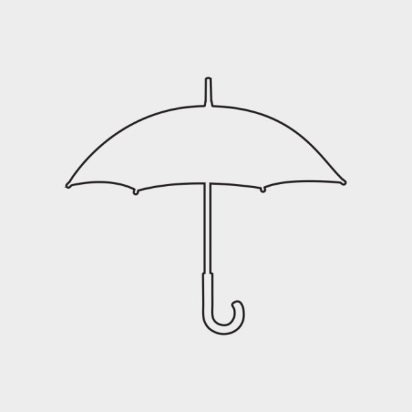 Нарисовать зонт