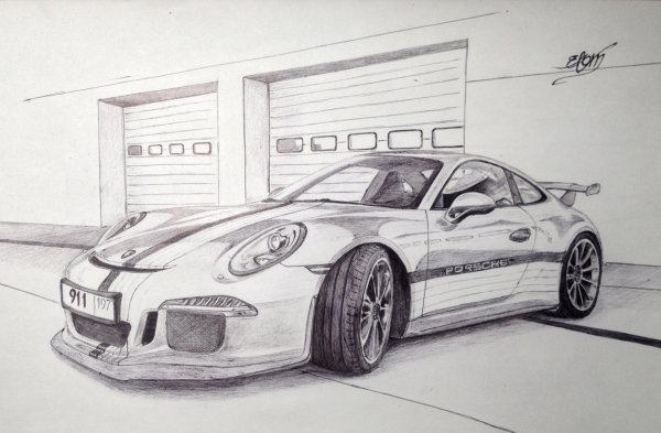 Porsche 911 gt3 раскраска