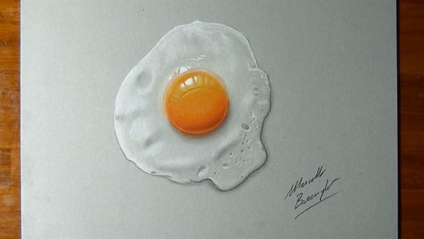 Нарисовать яичницу