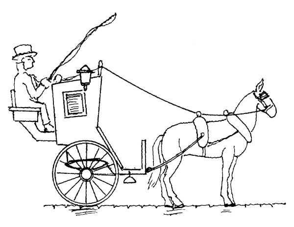 Рисунок кареты несложный