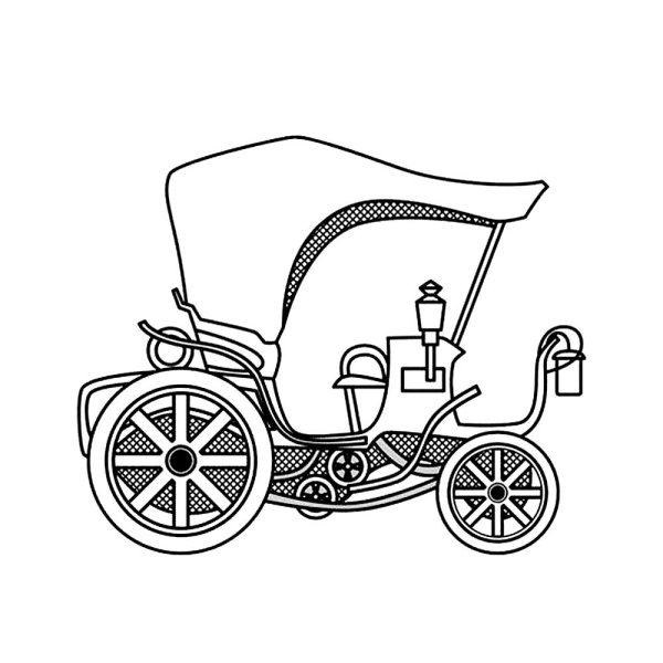 Карета карандашом