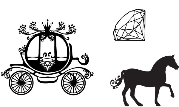 Карета для рисования детям