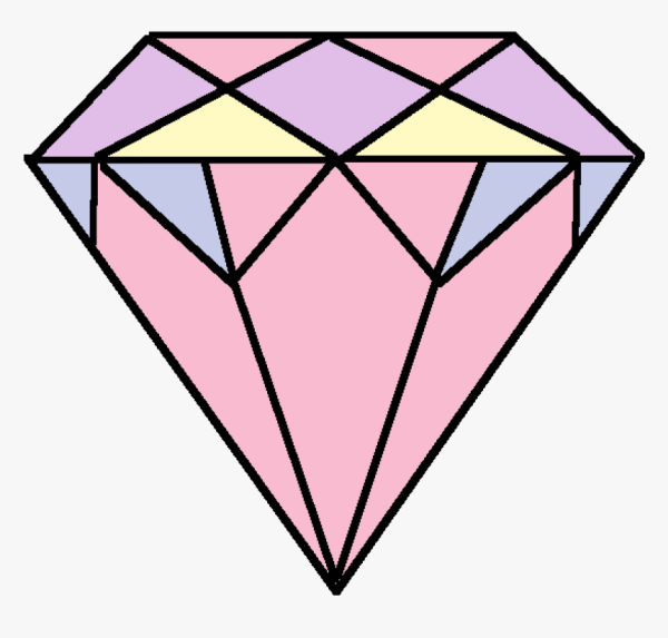 Линия из кристаллов