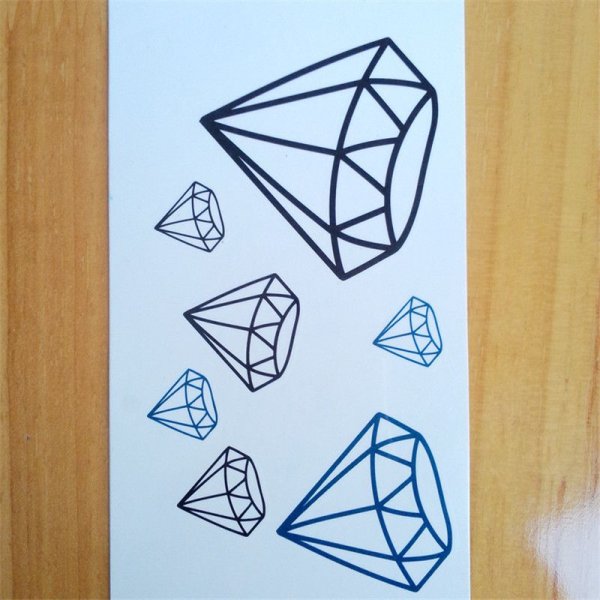 Тату бриллиант эскиз