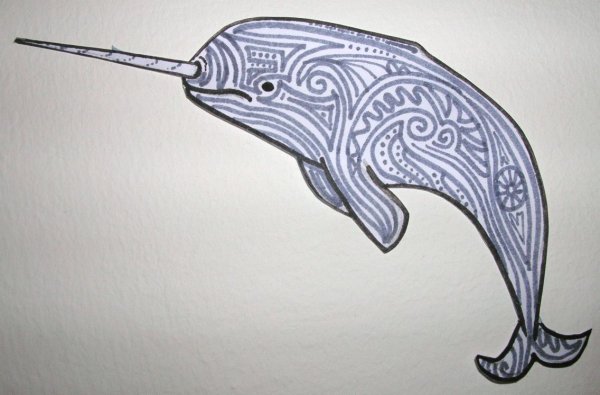 Рисунки маркерами нарвал