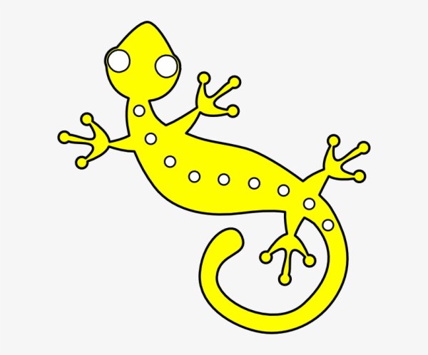 Геккон мультяшный