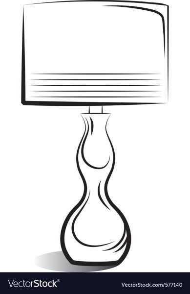 Настольная лампа карандашом