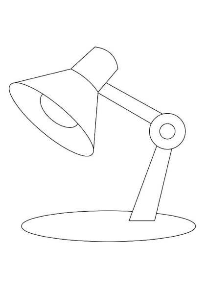 Настольная лампа карандашом