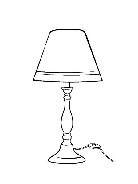 Торшер трафарет для детей