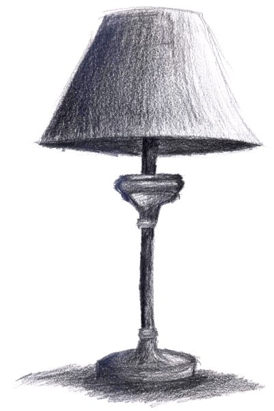 Рисование с натуры настольная лампа