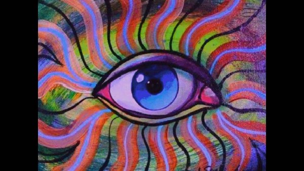 Глаз рисунок красками лсд